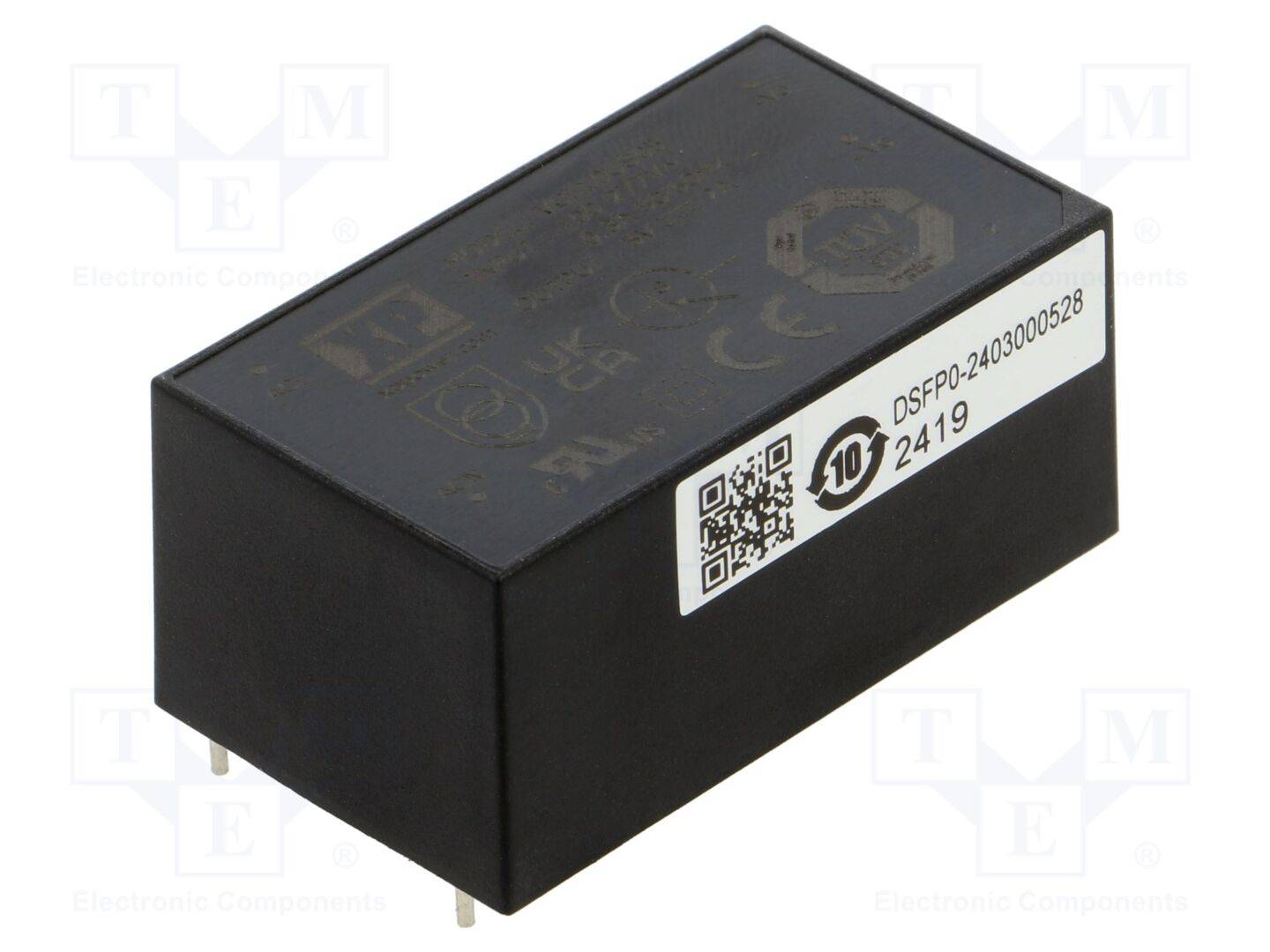 XP POWER VCE10US05 Omvormer: AC/DC; 10W; Uin: 85÷264VAC; 5VDC; Iuit: 2000mA; OUT: 1; 80% - 1 stuk-0