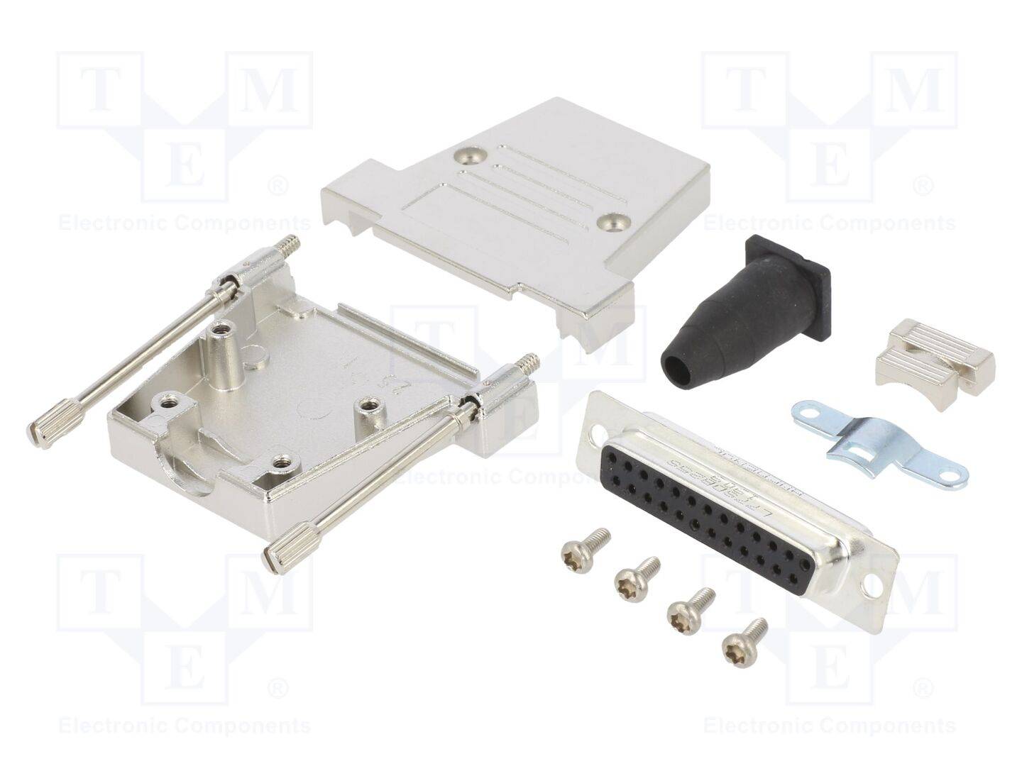 AMPHENOL COMMUNICATIONS SOLUTIONS DTSL-RGLJST-25FSSL Connector: D-Sub; PIN: 25; vrouwelijk; recht; solderen; voor draad