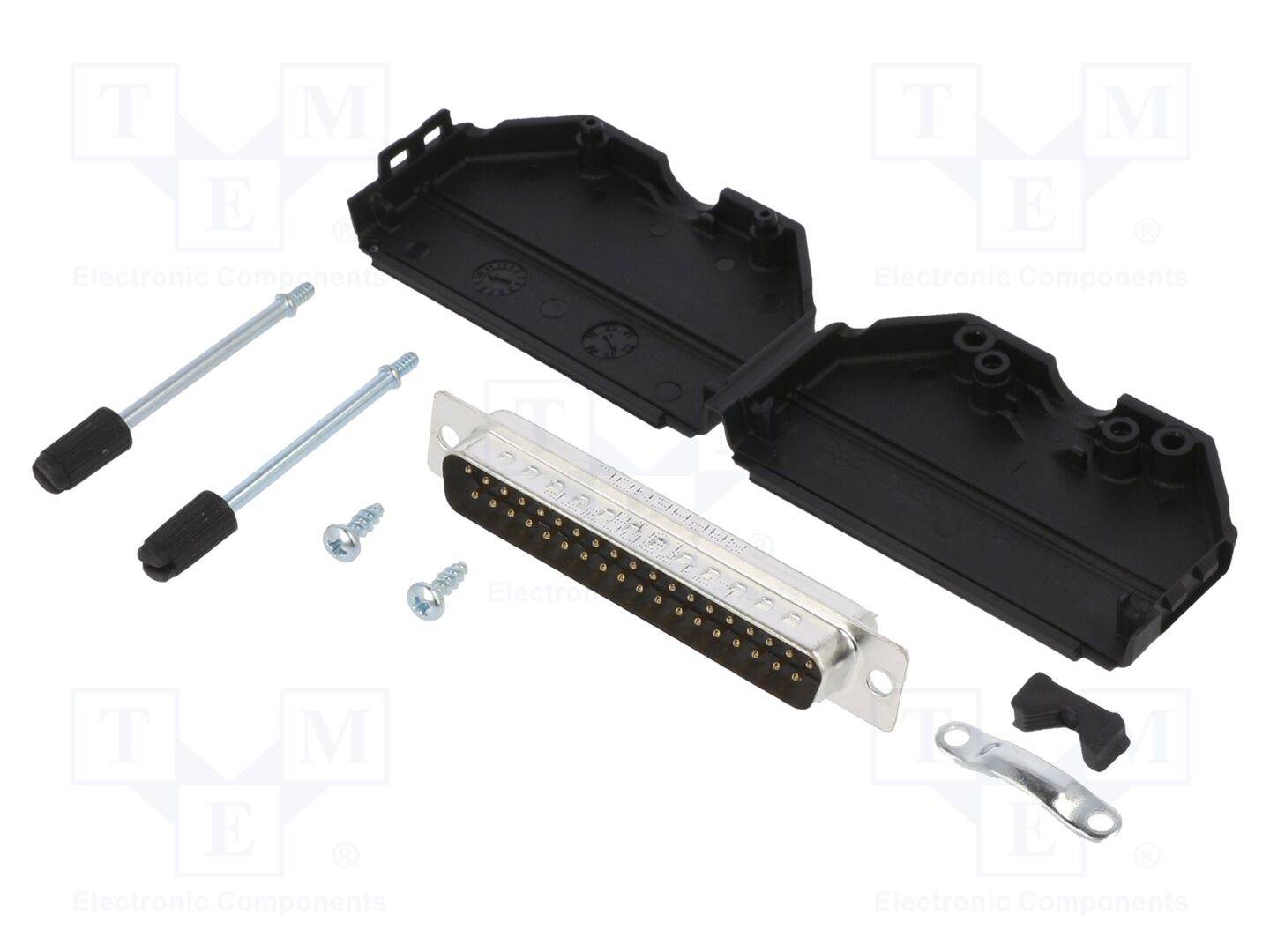 AMPHENOL COMMUNICATIONS SOLUTIONS DPPKBK-37MSSL Connector: D-Sub; PIN: 37; mannelijk; recht; solderen; voor draad - 1 st