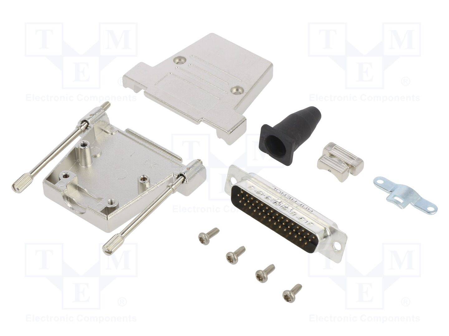 AMPHENOL COMMUNICATIONS SOLUTIONS DTSL-RGLJST-44MHSL Connector: D-Sub HD; PIN: 44; mannelijk; recht; solderen; UNC 4-40