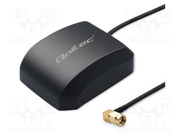 QOLTEC QOLTEC-57056 Antenna: automotive; external; GPS; SMA; 3m; magnet - 1 stuk