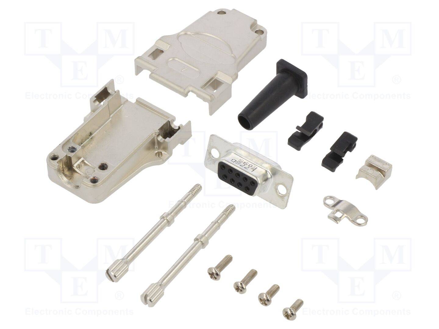 AMPHENOL COMMUNICATIONS SOLUTIONS DTZF-LJSRG-09FSSL Connector: D-Sub; PIN: 9; vrouwelijk; recht; solderen; voor draad -