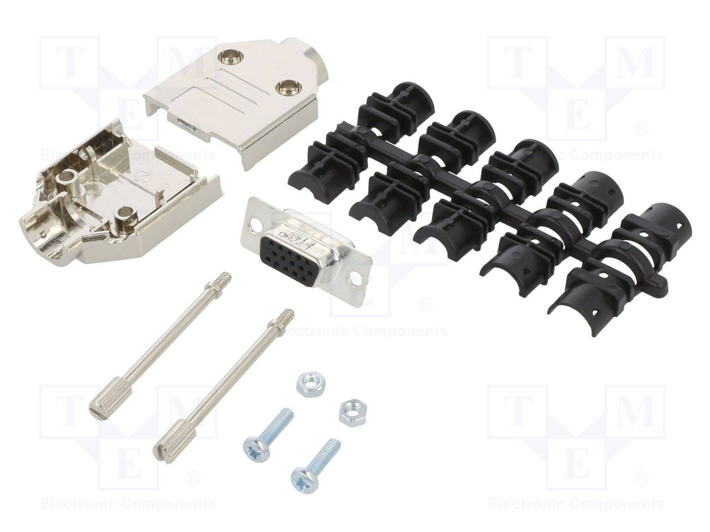 AMPHENOL COMMUNICATIONS SOLUTIONS DTPKM-15FHSL Connector: D-Sub HD; PIN: 15; vrouwelijk; recht; solderen; UNC 4-40 - 1 s
