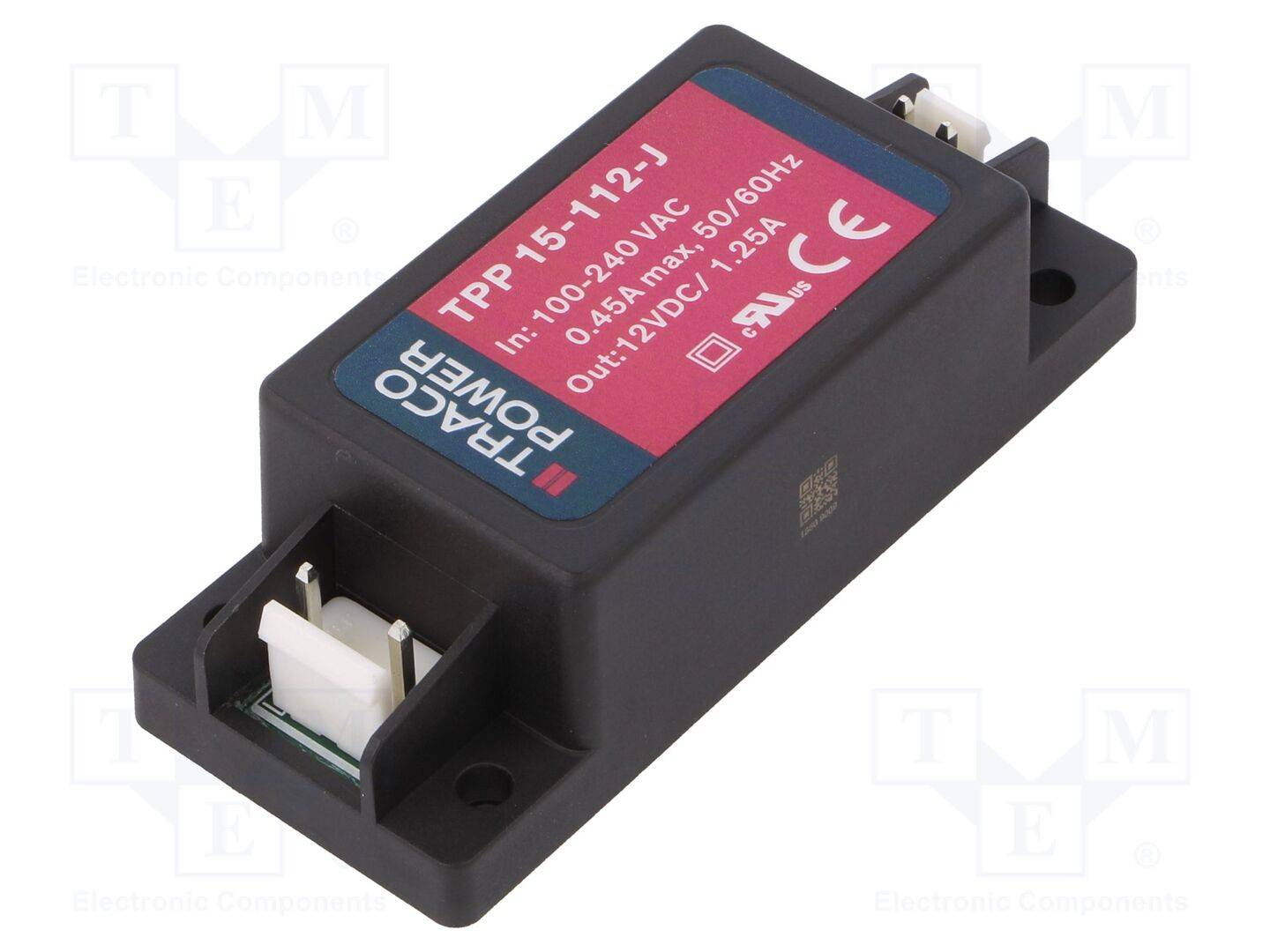 TRACO POWER TPP15-112-J Voedingseenheid: schakelende; voor inbouw; 15W; 12VDC; 1250mA - 1 stuk-0