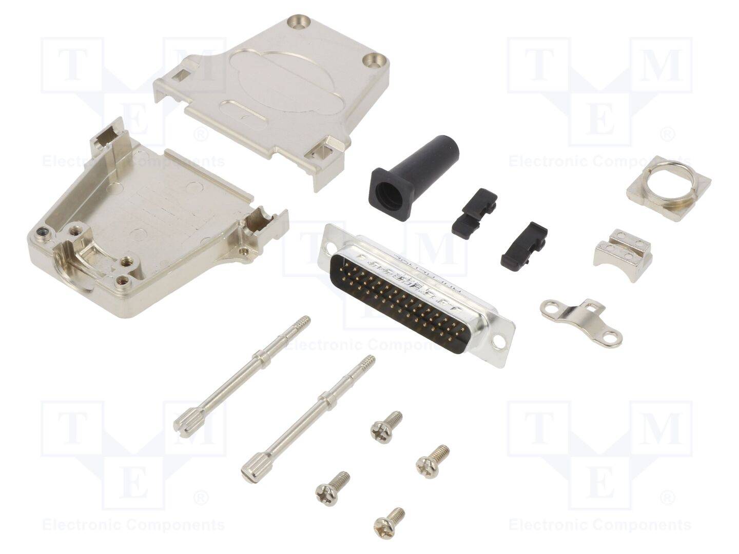 AMPHENOL COMMUNICATIONS SOLUTIONS DTZF-LJSRG-44MHSL Connector: D-Sub HD; PIN: 44; mannelijk; recht; solderen; UNC 4-40 -