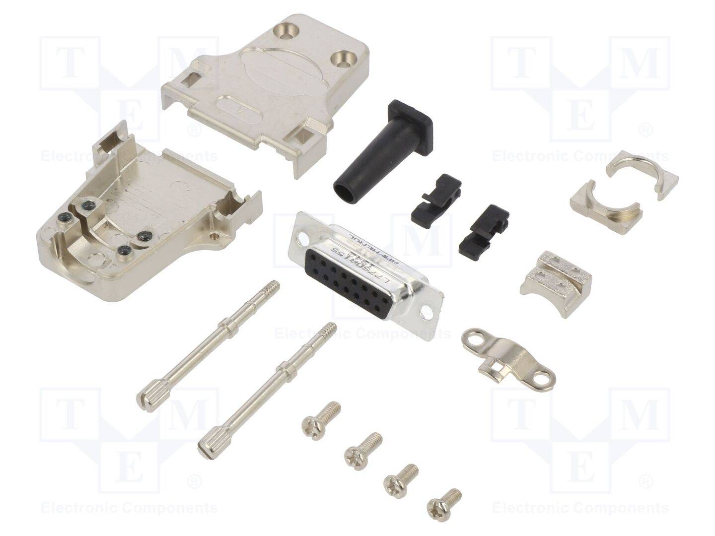 AMPHENOL COMMUNICATIONS SOLUTIONS DTZF-LJSRG-15FSSL Connector: D-Sub; PIN: 15; vrouwelijk; recht; solderen; voor draad -