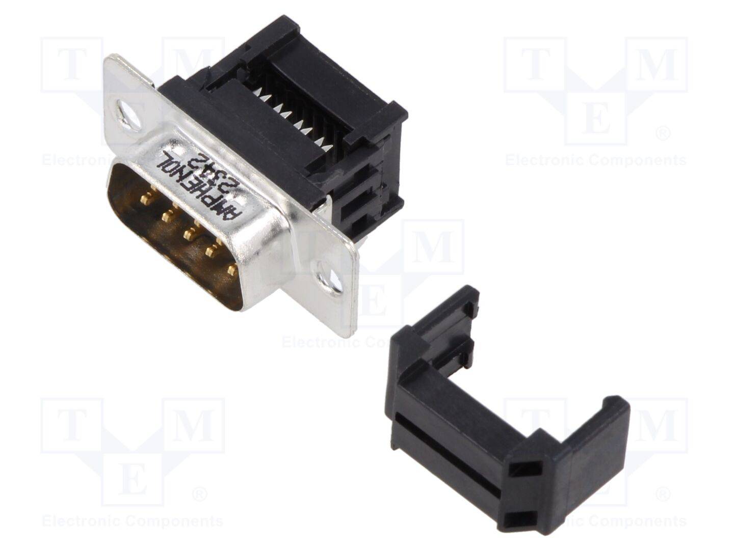 AMPHENOL COMMUNICATIONS SOLUTIONS L17DEFRA09PC309 Connector: D-Sub; PIN: 9; stekker; mannelijk; recht; IDC; 3A; verguld