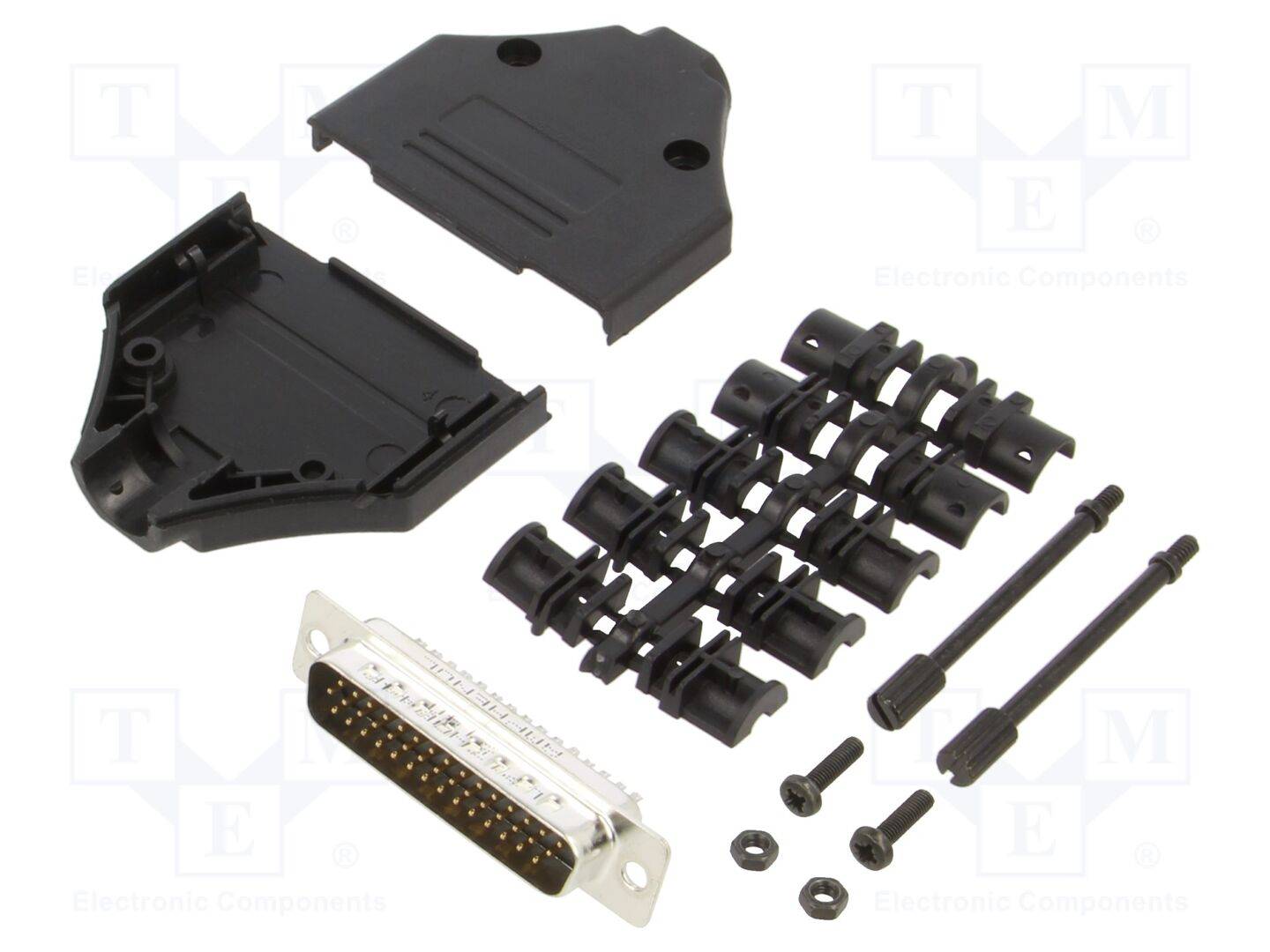 AMPHENOL COMMUNICATIONS SOLUTIONS DTPKP-44MHSL Connector: D-Sub HD; PIN: 44; mannelijk; recht; solderen; UNC 4-40 - 1 st