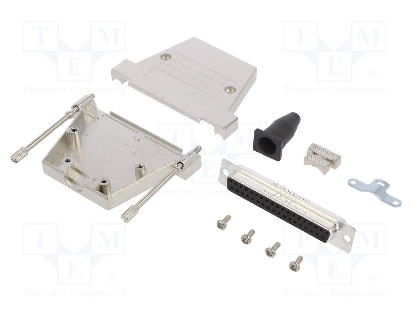 AMPHENOL COMMUNICATIONS SOLUTIONS DTSL-RGLJST-37FSSL Connector: D-Sub; PIN: 37; vrouwelijk; recht; solderen; voor draad