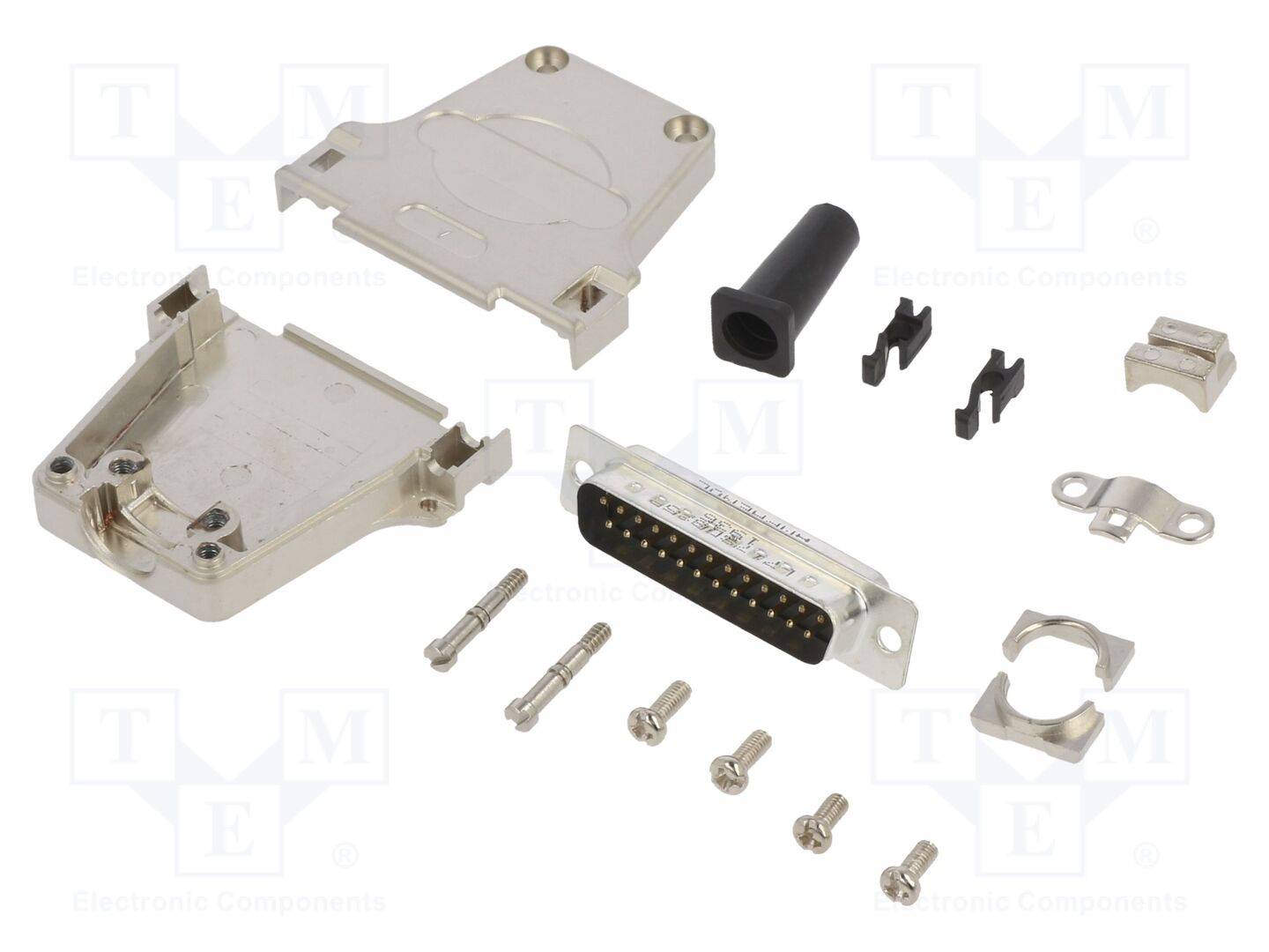 AMPHENOL COMMUNICATIONS SOLUTIONS DTZFRG-25MSSL Connector: D-Sub; PIN: 25; mannelijk; recht; solderen; voor draad - 1 st