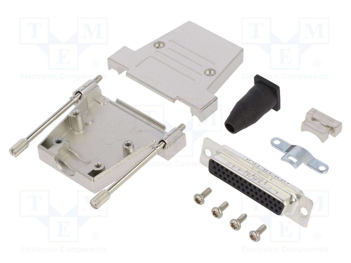AMPHENOL COMMUNICATIONS SOLUTIONS DTSL-RGLJST-44FHSL Connector: D-Sub HD; PIN: 44; vrouwelijk; recht; solderen; UNC 4-40