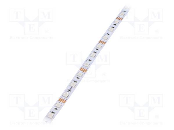 POS HQS-14460RGB-12 LED strips; RGB; Behuiz.(mm): 5050; LED/m: 60; 10mm; IP33; 120° - 1 meter