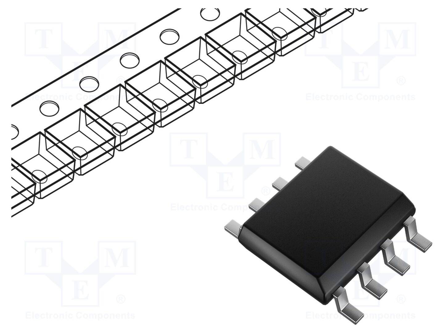 TEXAS INSTRUMENTS UCC27424DR IC: driver; halfbrug MOSFET; low-side,poortcontroller; SO8; -4÷4A - 1 stuk-0