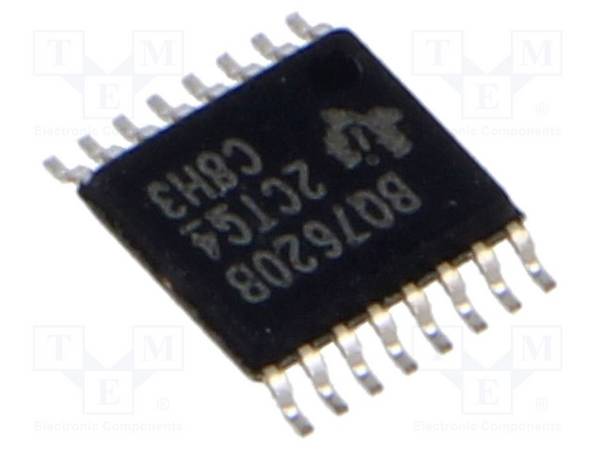 TEXAS INSTRUMENTS BQ76200PW IC: PMIC; batterijbewaking; 8÷75V; 3-16 x PbA; TSSOP16; 0÷75VDC - 1 stuk