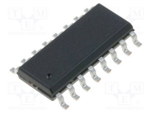 STMicroelectronics VNH7070BASTR IC: driver; H brug; borstelmotorcontroller; SO16; 15A; Ch: 2; 20kHz - 1 stuk