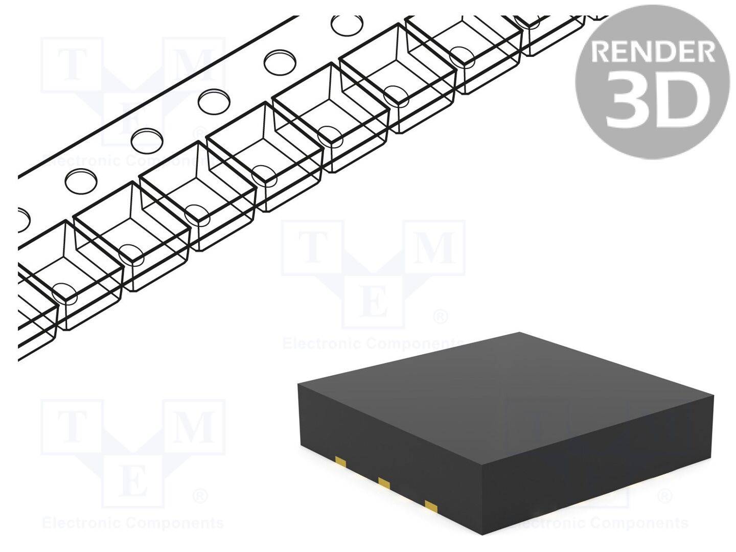 TEXAS INSTRUMENTS TMP117AIDRVR IC: temperatuursensor; -55÷150°C; WSON6; SMD; Interface: I2C,SMBus - 1 stuk-0