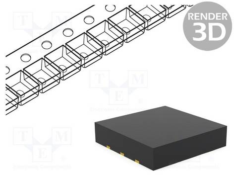 TEXAS INSTRUMENTS TMP117AIDRVR IC: temperatuursensor; -55÷150°C; WSON6; SMD; Interface: I2C,SMBus - 1 stuk