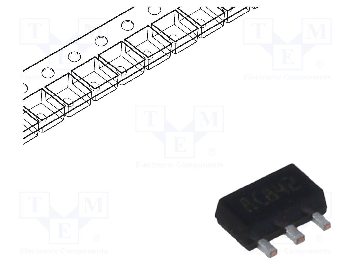 STMicroelectronics L78L05ABUTR IC: spanningsstabilisator; lineair,niet regelbaar; 5V; 0,1A; SMD - 1 stuk-0