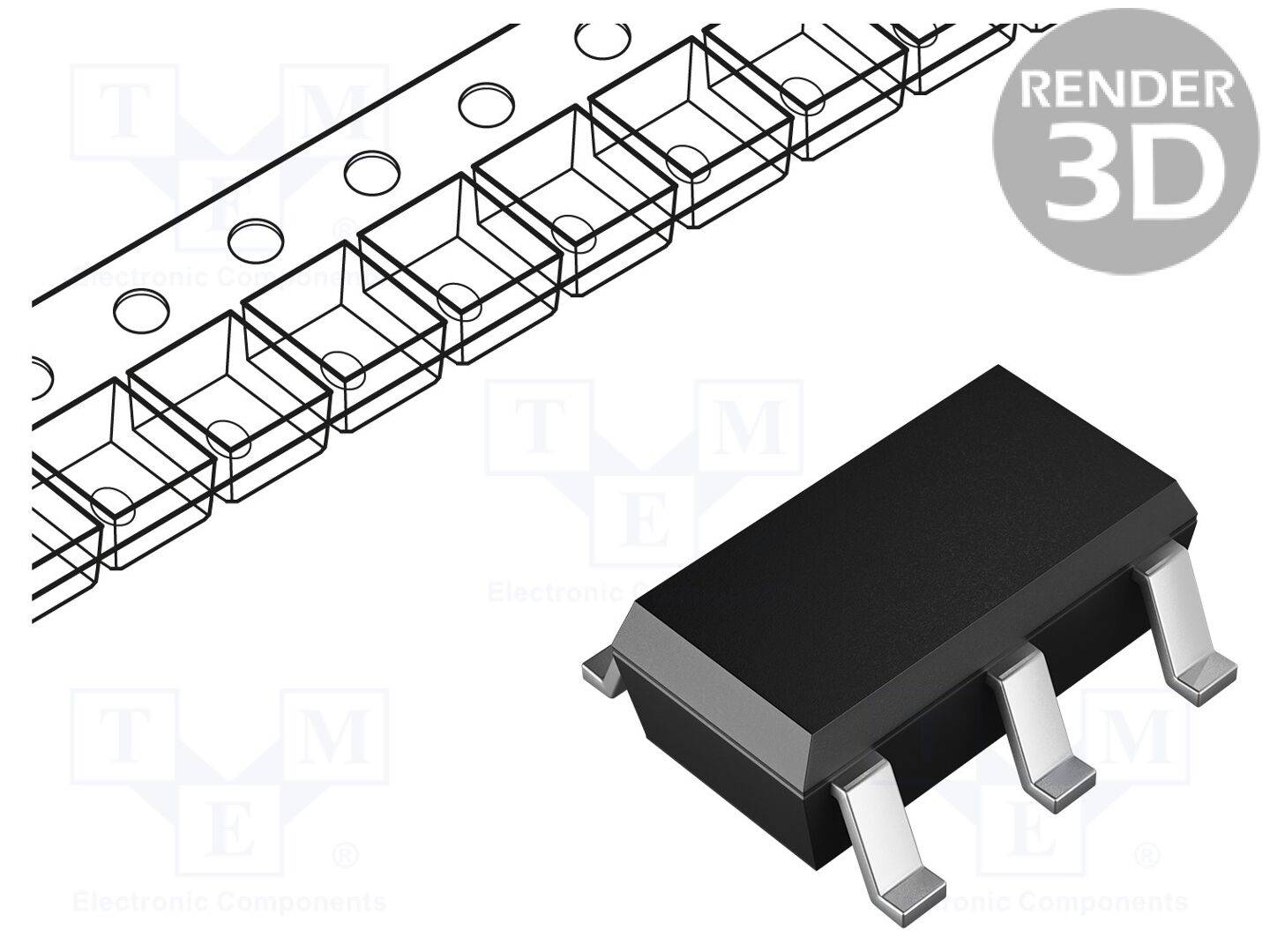 TEXAS INSTRUMENTS TPS3613-01DGS IC: toezichtsysteem; inschakelreset bewaking (PoR); push-pull - 1 stuk-0