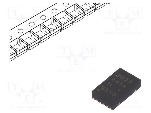 TEXAS INSTRUMENTS BQ27441DRZT-G1A IC: PMIC; acculaadregelaar; Iuit: 500uA; 4,2V; 1 x Li-Ion / Li-Po - 1 stuk
