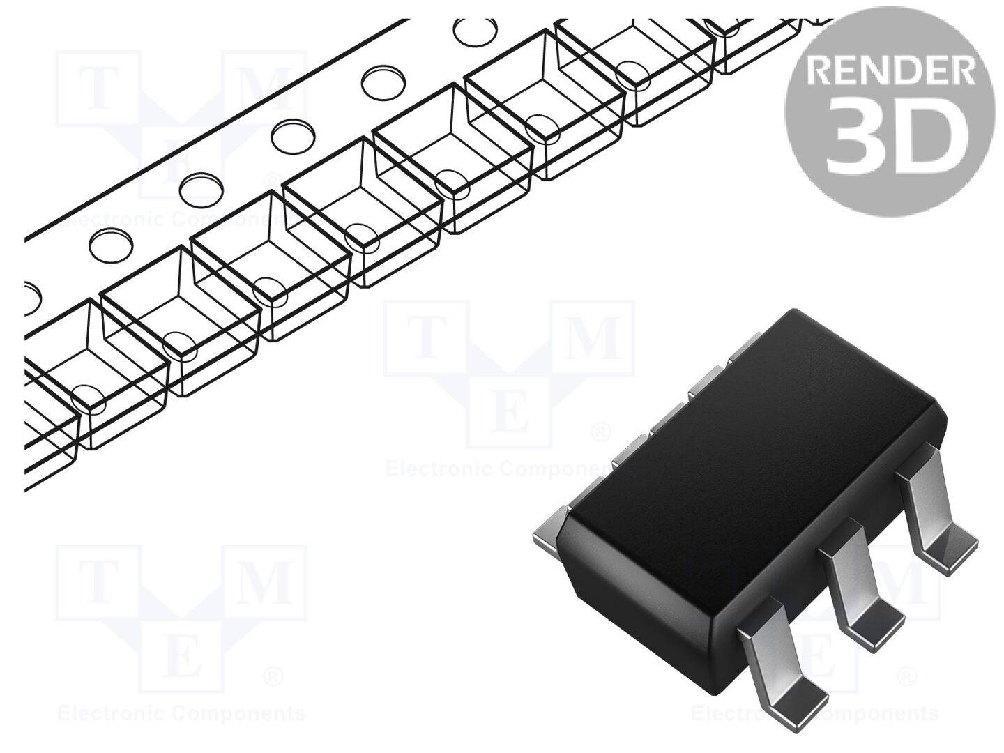 TEXAS INSTRUMENTS BQ21040DBVT IC: PMIC; acculaadregelaar; Iuit: 800mA; 4,2V; 1 x Li-Ion / Li-Po - 1 stuk-0