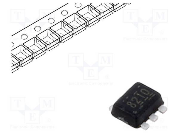 TEXAS INSTRUMENTS DRV8210DRLR IC: driver; H brug; borstelmotorcontroller; SOT5X3; 1,76A; Ch: 1 - 1 stuk