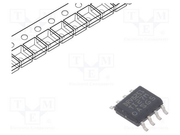 TEXAS INSTRUMENTS DRV8251DDAR IC: driver; H brug; borstelmotorcontroller; PWM; HSOP8-EP; 4,1A - 1 stuk