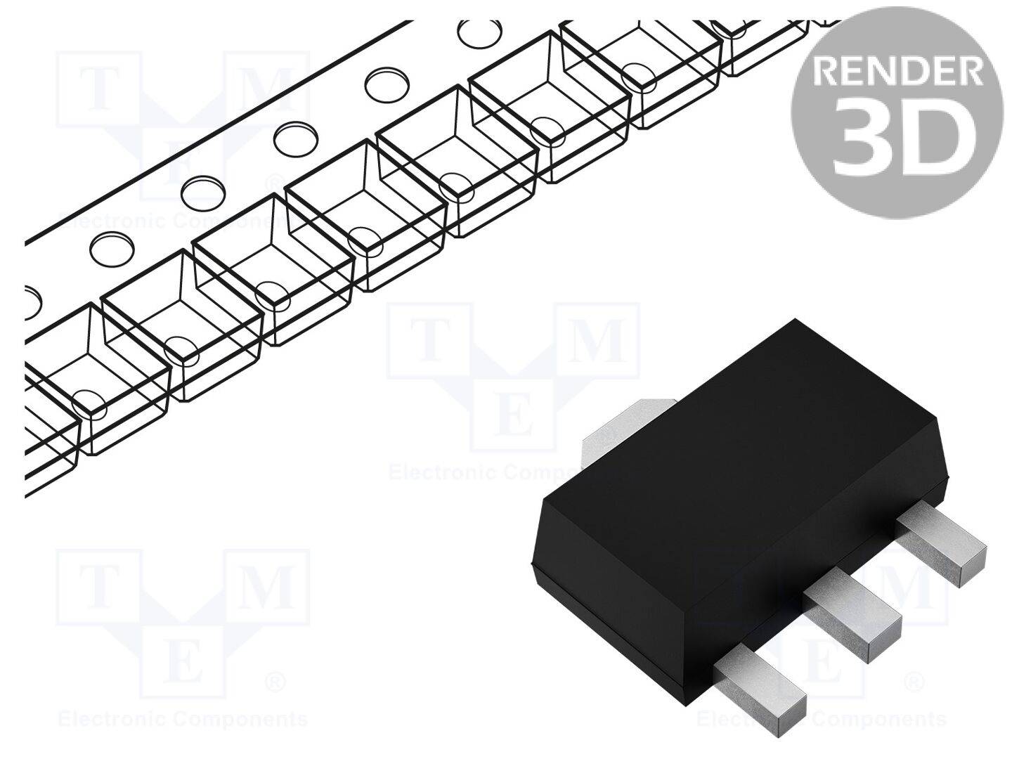 STMicroelectronics L78L09ACUTR IC: spanningsstabilisator; lineair,niet regelbaar; 9V; 0,1A; SMD - 1 stuk-0