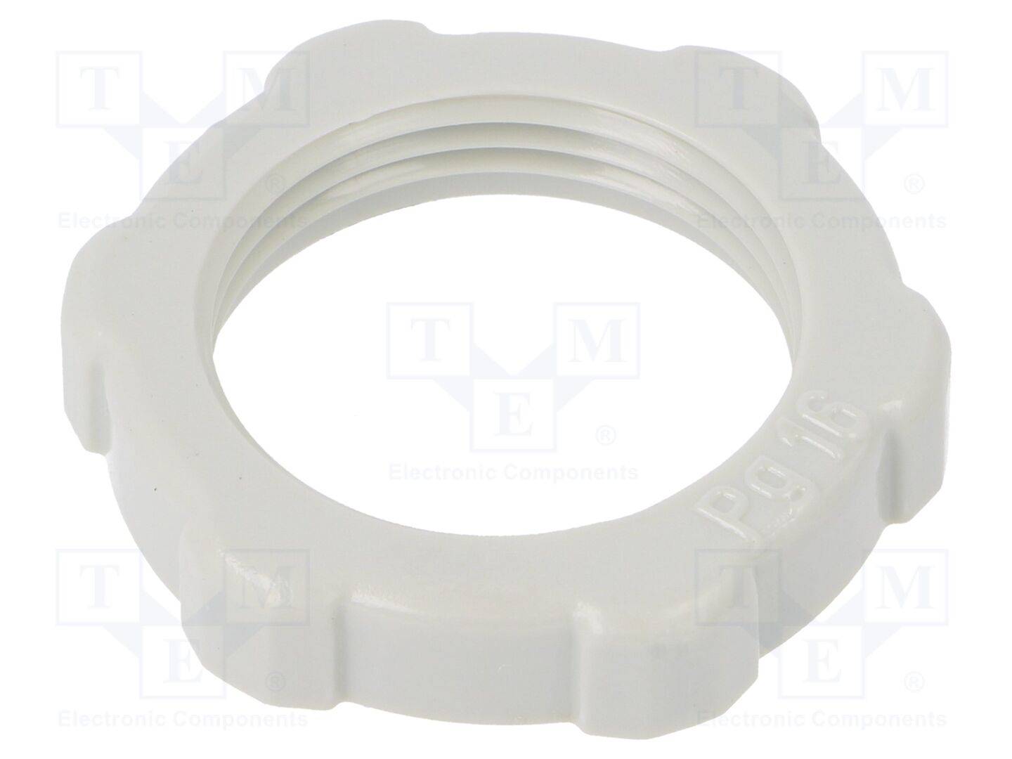 OBO BETTERMANN OBO-2043165 Moer; PG16; polystyreen; Thk: 6mm; Sleutel: 30mm; lichtgrijs - 10 stuks-0