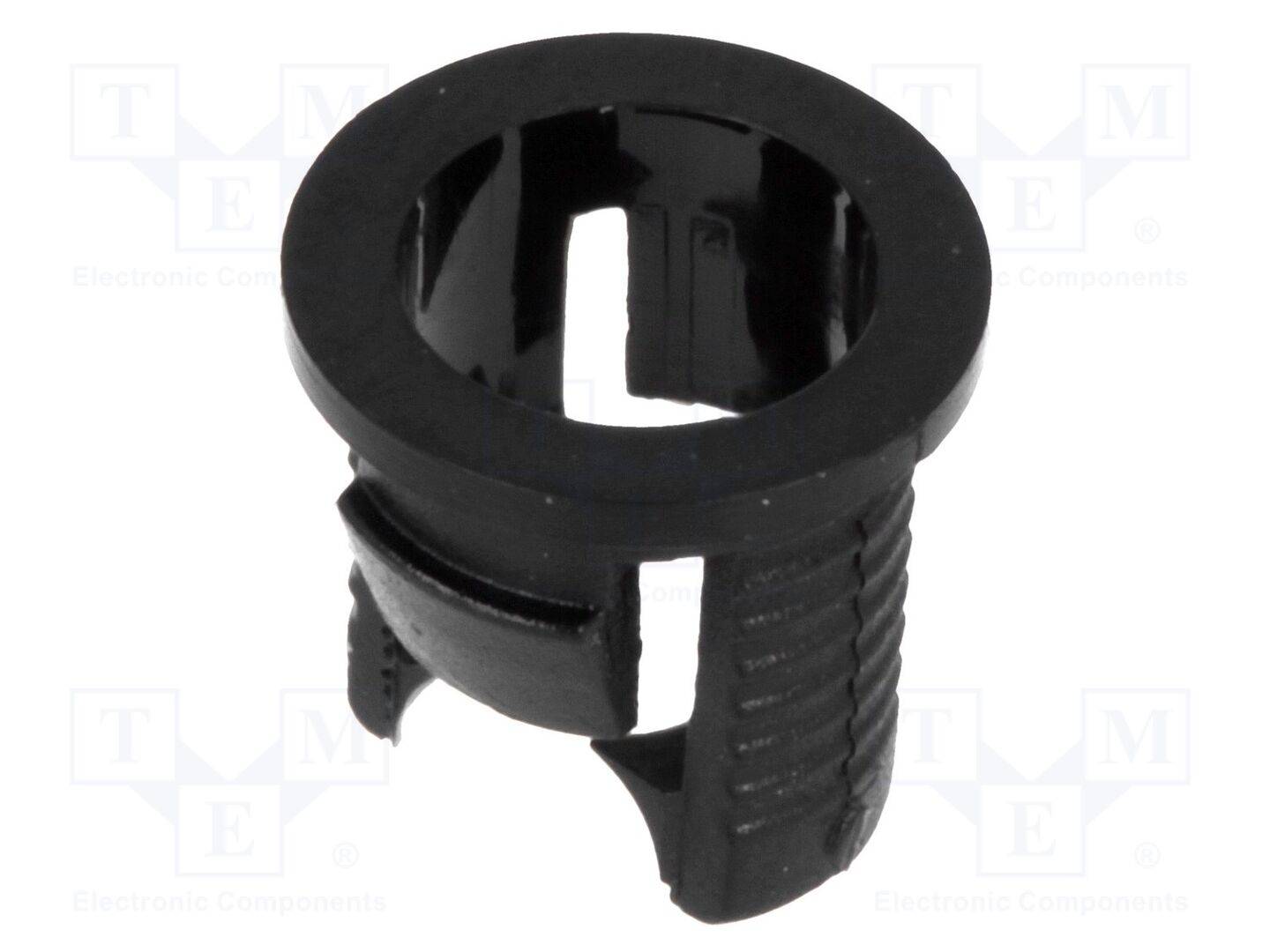 FIX&FASTEN FIX-LED5-1 LED houder; 5mm; eendelig; zwart; UL94V-2; L: 7,1mm; polyamide - 10 stuks-0
