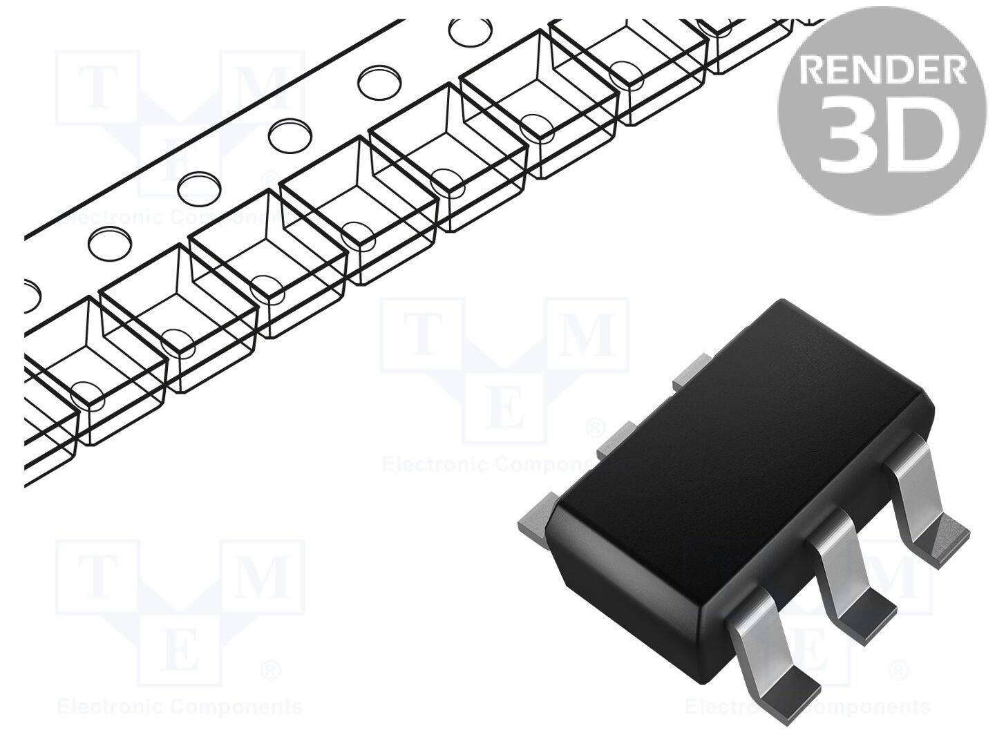 TEXAS INSTRUMENTS BQ21040DBVR IC: PMIC; acculaadregelaar; Iuit: 800mA; 4,2V; 1 x Li-Ion / Li-Po - 1 stuk-0