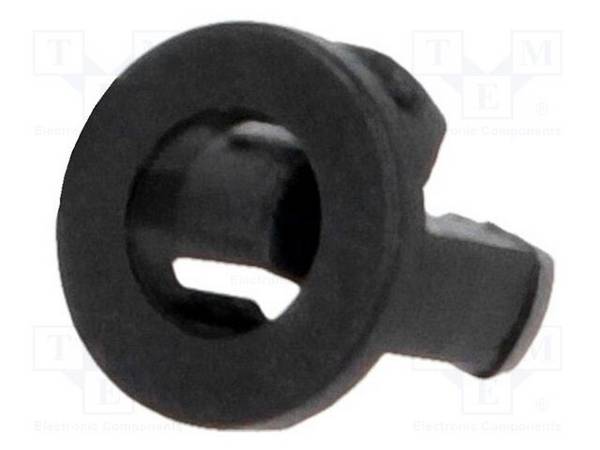 FIX&FASTEN FIX-LED3-5 LED houder; 3mm; eendelig; zwart; UL94V-2; L: 5,2mm; polyamide - 10 stuks
