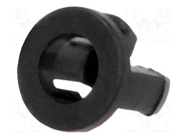 FIX&FASTEN FIX-LED3-5 LED houder; 3mm; eendelig; zwart; UL94V-2; L: 5,2mm; polyamide - 10 stuks-0