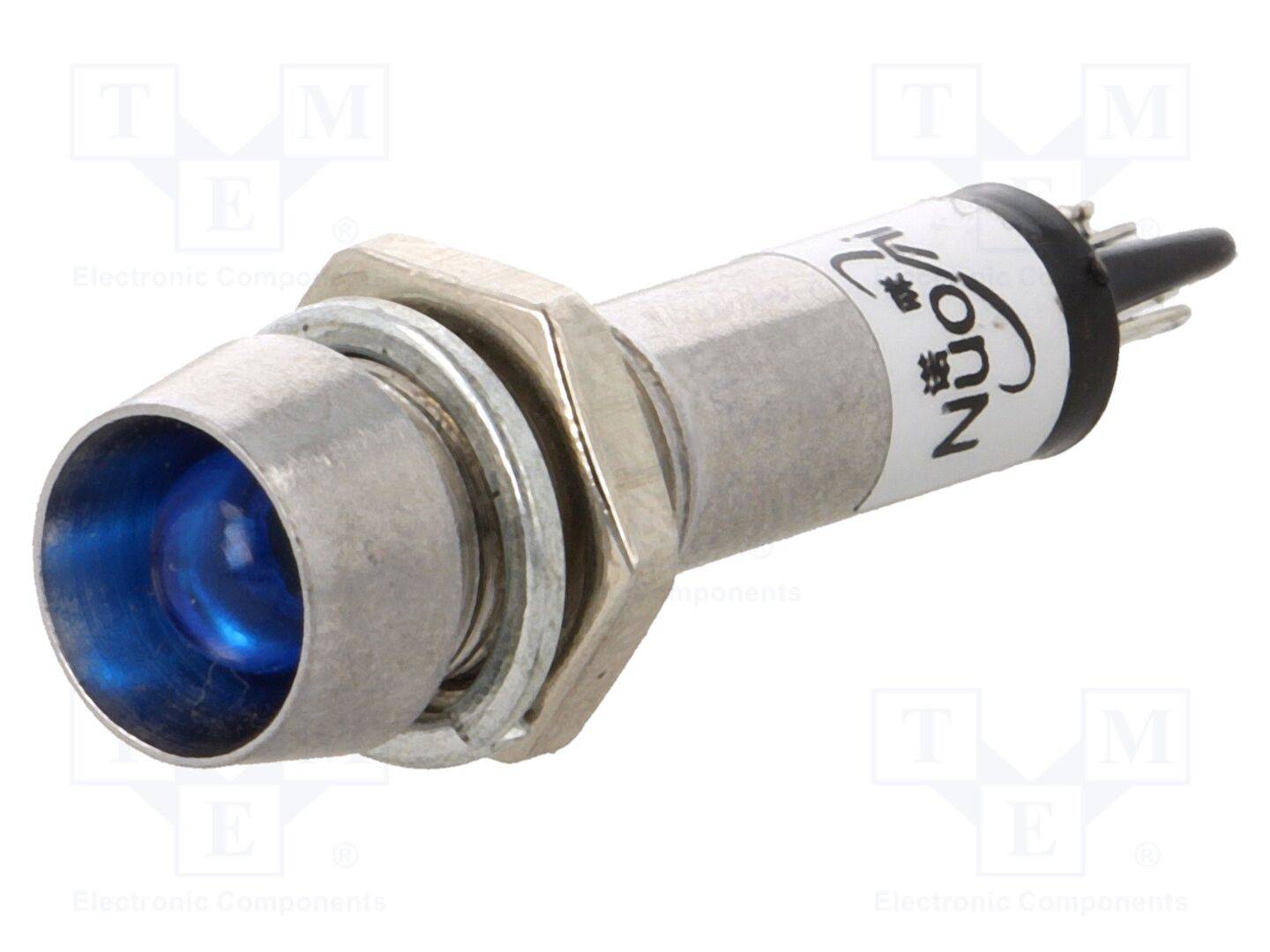 NINIGI IND8-24B-B Controlelampje: LED; hol; blauw; 24VDC; Ø8,2mm; IP40; solderen - 5 stuks-0
