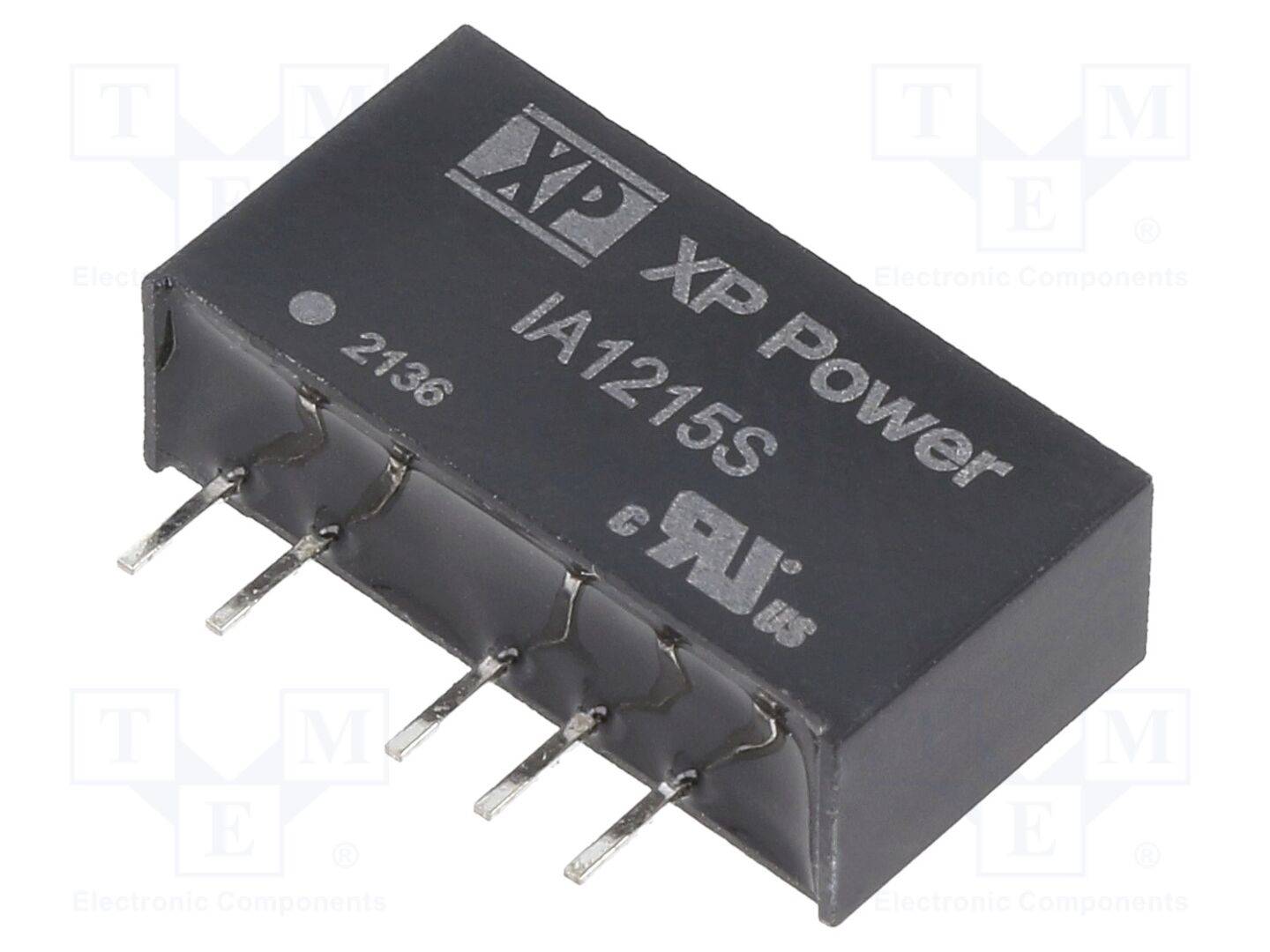 XP POWER IA1215S Omvormer: DC/DC; 1W; Uin: 12VDC; Uuit: 15VDC; Uuit2: -15VDC; SIP; THT - 1 stuk-0