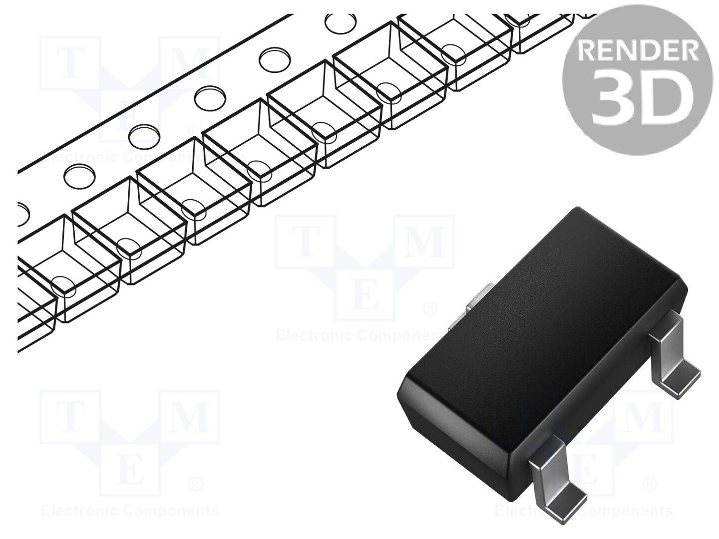 STMicroelectronics STM1061N27WX6F IC: toezichtsysteem; sensor spanning; Actieve stand: laag; Ch: 1 - 1 stuk-0