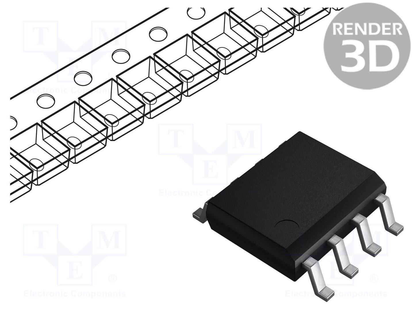 TEXAS INSTRUMENTS LM25101AMX/NOPB IC: driver; halfbrug MOSFET; SO8; -3÷3A; 120÷450mV; Ch: 2; 9÷14VDC - 1 stuk-0