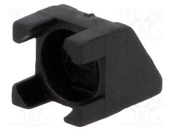 FIX&FASTEN FIX-LED1L-2.5 LED behuizing; 5mm; polyamide; hoekig; zwart; UL94V-2; Aant.diod: 1 - 50 stuks