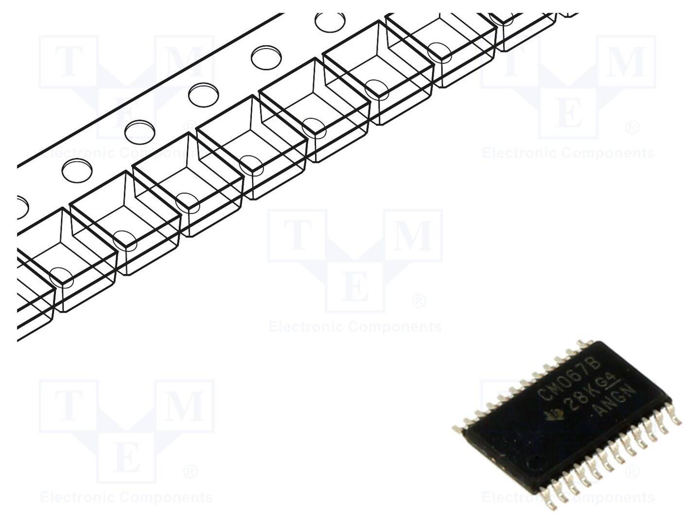TEXAS INSTRUMENTS CD4067BPWR IC: multiplexer; TSSOP24; rol,band - 1 stuk-0