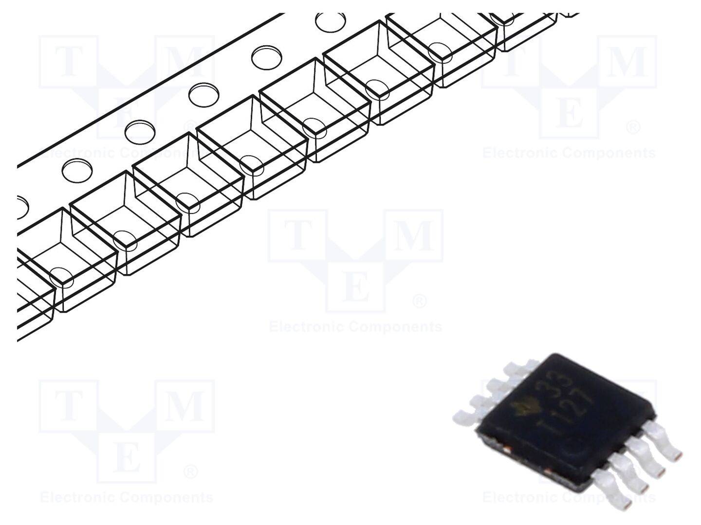 TEXAS INSTRUMENTS TMP75AIDGKR IC: temperatuursensor; -40÷125°C; VSOP8; SMD; Nauwk: ±1°C; 2,7÷5,5V - 1 stuk-0