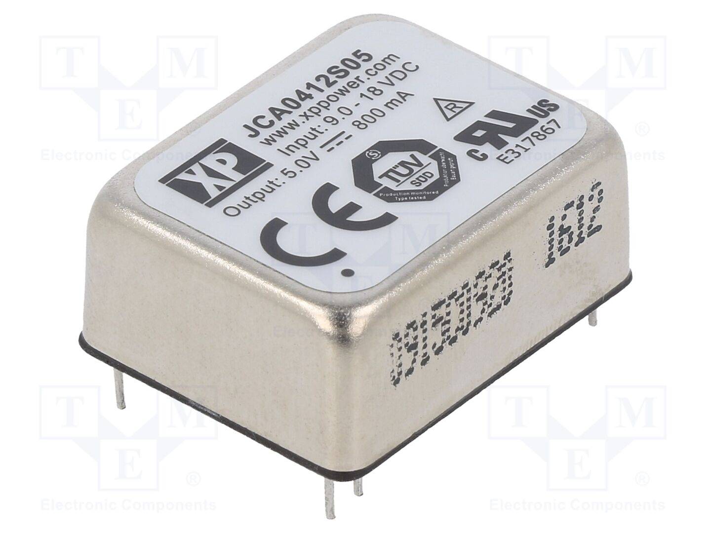 XP POWER JCA0412S05 Omvormer: DC/DC; 4W; Uin: 9÷18VDC; Uuit: 5VDC; Iuit: 800mA; THT; JCA - 1 stuk-0
