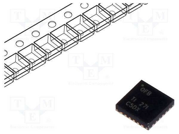 TEXAS INSTRUMENTS BQ24617RGET IC: PMIC; acculaadregelaar; Iuit: 10A; 2,1÷22V; VQFN24; 5÷24VDC - 1 stuk