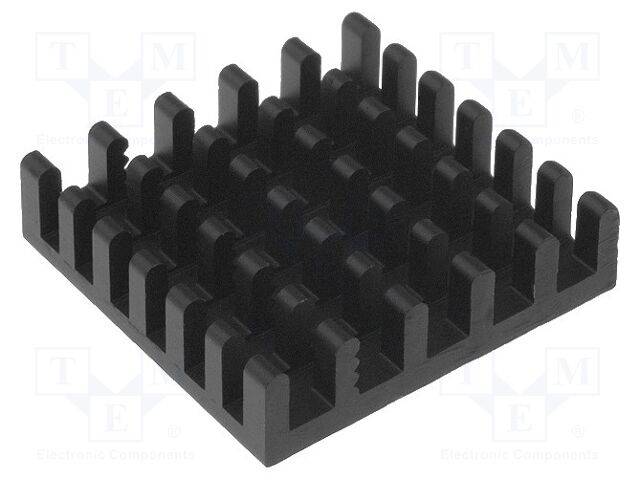 FISCHER ELEKTRONIK ICKBGA23X23 Koellichaam: geëxtrudeerd; BGA; zwart; L: 23mm; W: 23mm; H: 6mm - 1 stuk