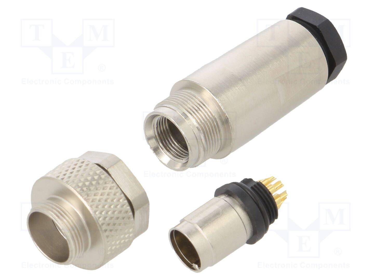 BINDER 99-0425-10-08 Connector: M9; stekker; mannelijk; Bedekking: verguld; 125V; 1A - 1 stuk-0