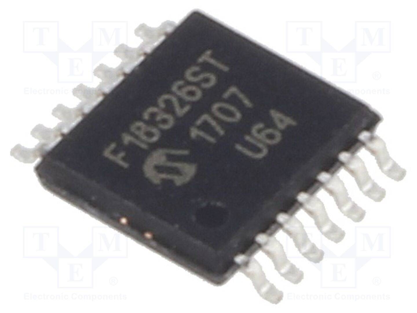 MICROCHIP TECHNOLOGY PIC16F18326-I/ST IC: microcontroller PIC; 26kB; 32MHz; 2,3÷5,5VDC; SMD; TSSOP14 - 1 stuk-0