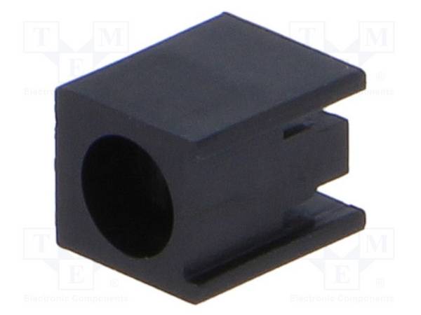 FIX&FASTEN FIX-LED-313 LED behuizing; 3mm; polyamide; hoekig; zwart; UL94V-2; Aant.diod: 1 - 50 stuks