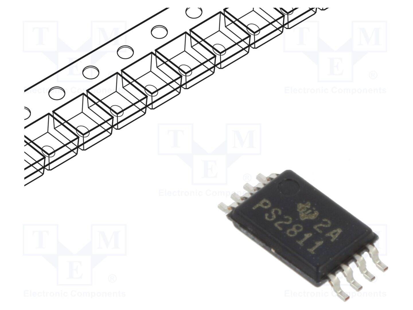 TEXAS INSTRUMENTS TPS2811PWR IC: driver; MOSFET-poortcontroller; TSSOP8; -2÷2A; 180mV÷9,9V - 1 stuk-0