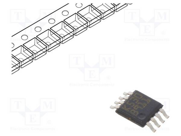 STMicroelectronics TSX393IST IC: comparator; low-power; Cmp: 2; SMT; miniSO8; rol,band; Iio: 600pA - 1 stuk