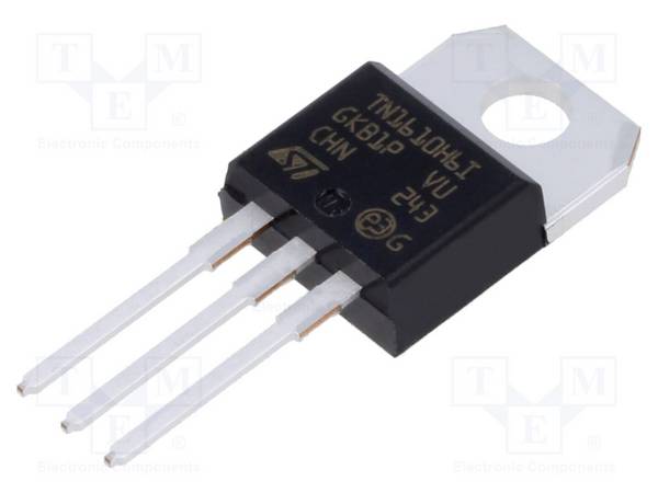 STMicroelectronics TN1610H-6I Thyristor: standaard; 600V; Ifmax: 16A; 10A; Igt: 10mA; TO220ABIns - 1 stuk