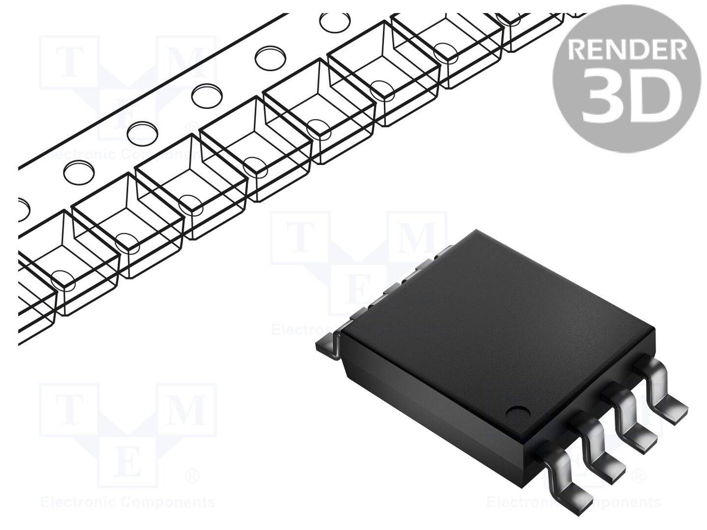 TEXAS INSTRUMENTS INA240A2DR IC: meetversterker; 400kHz; Ch: 1; 2,7÷5,5VDC; SO8; 50V/V; 25uV - 1 stuk-0